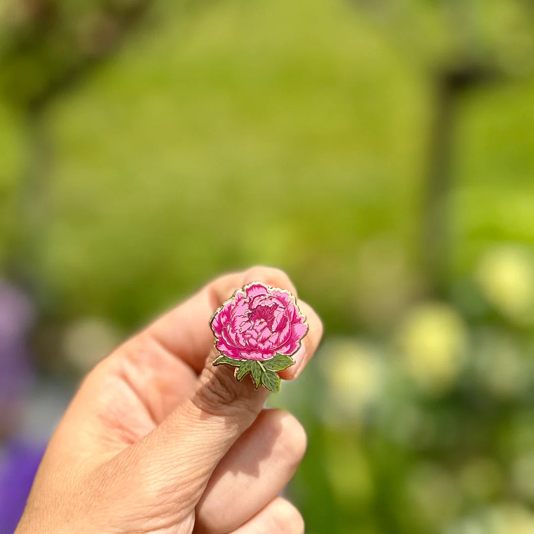 Peony Enamel Pin