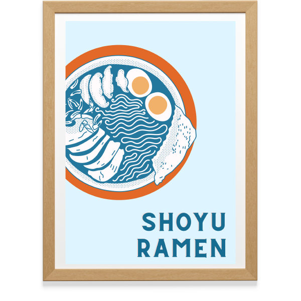 Shoyu Ramen Unframed Print