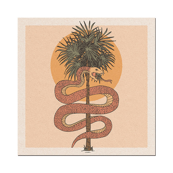 Palm & Snake Unframed Print