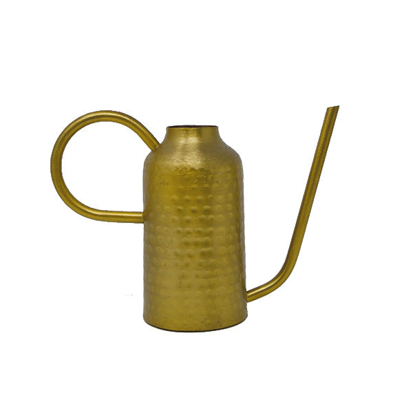 Vintage Style Gold Metal Watering Can