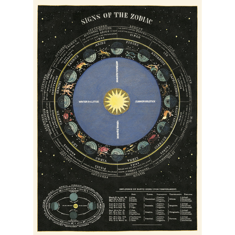 Zodiac Chart Poster