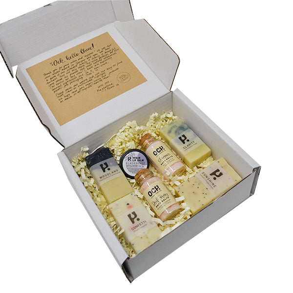 Vegan Minis Soaps, Bath Salt & Lip Balm Gift Set