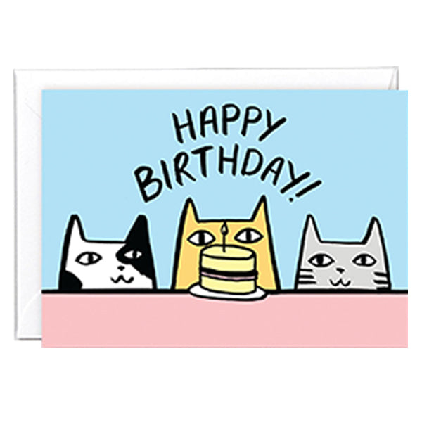 Happy Birthday Cats Card