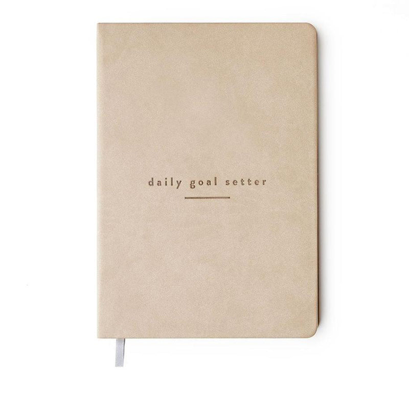 Daily Goal Setter Journal Tan