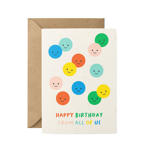 Happy Birthday From All Of Us Card