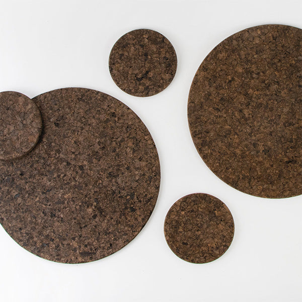 Smoked Cork Round Placemat