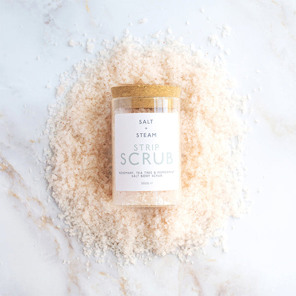 Strip Scrub - Rosemary, Tea Tree & Peppermint Vegan Salt Body Scrub 302gr