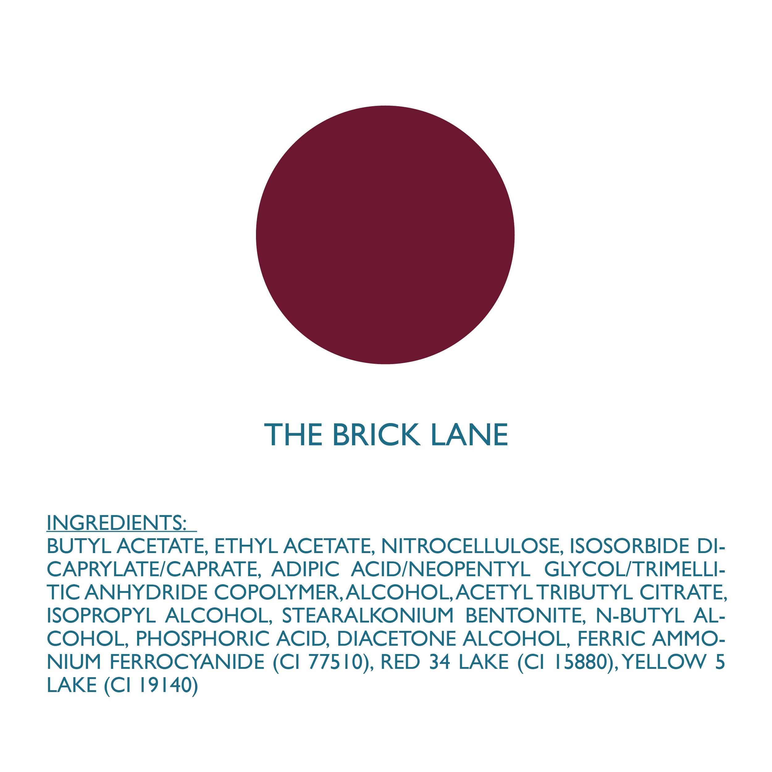 The Brick Lane - Burgundy Red Vegan Nail Polish