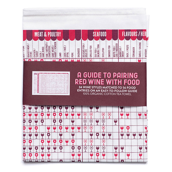 A Guide To Pairing Red Wine With Food - Cotton Tea Towel