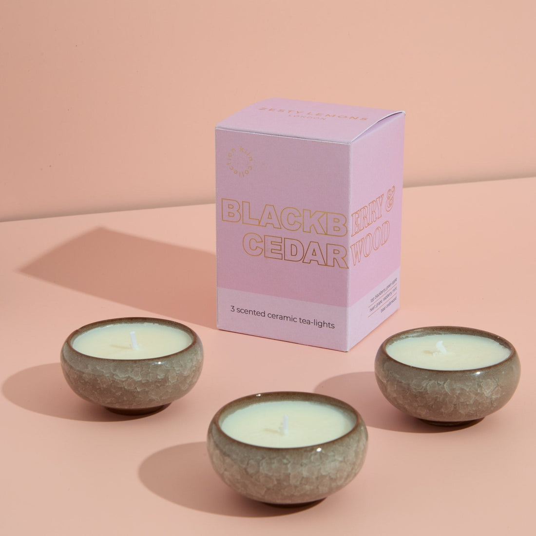 Kiln Pink Candle - Blackberry & Cedarwood