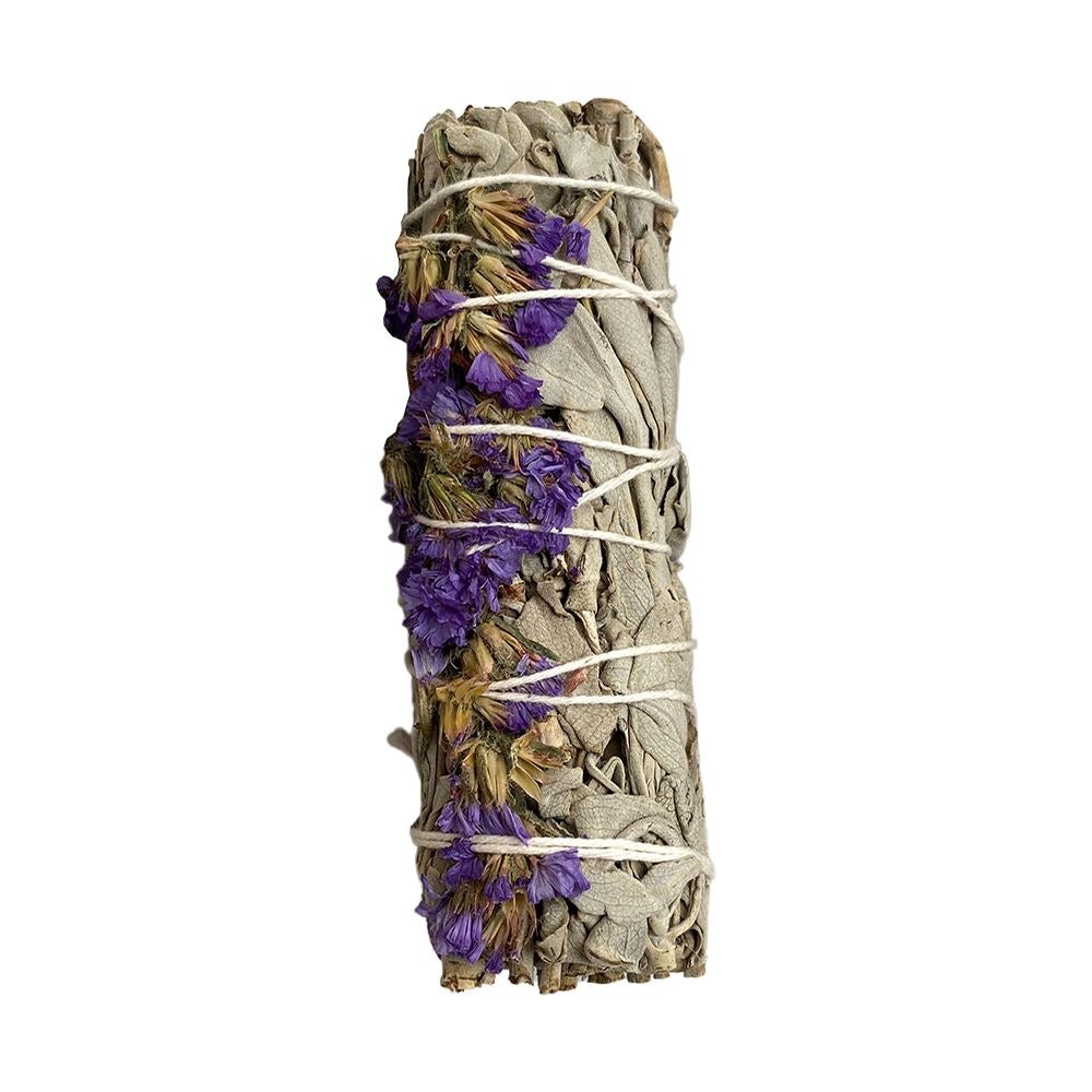 White Sage and Purple Sinuata Smudge Sticks