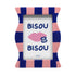 Front view of the Francisco ceramic picture frame with blue & pink checks pattern, rounded edges, and space for a 10 x 15 cm photo