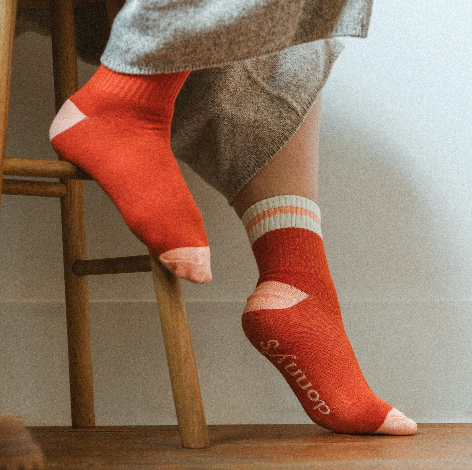 Rust Varsity Socks