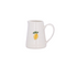 Mini ceramic jug with embossed lemon design, perfect for summer table settings or citrus-themed decor.