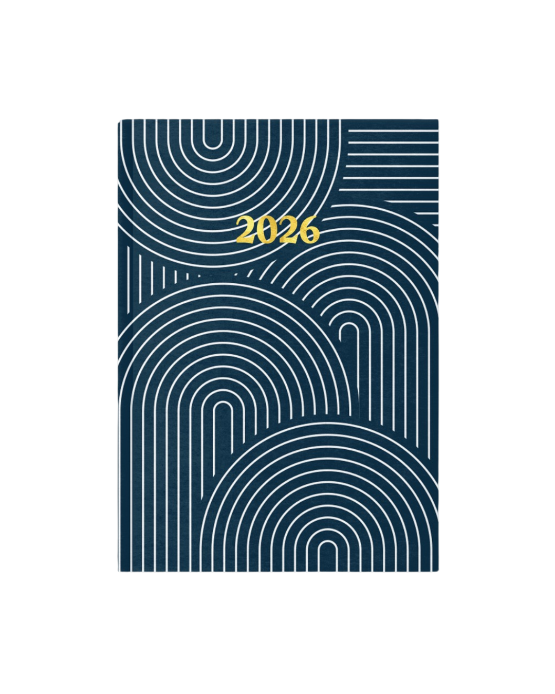 A5 2026 Diary with geometric pattern and gold foil details