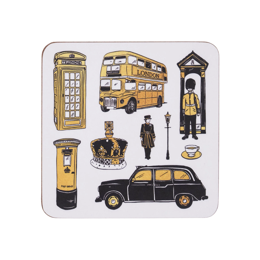 City of London Set of 4 Coasters