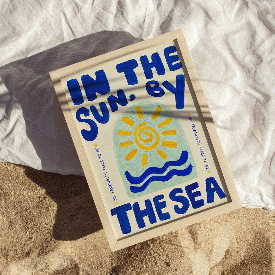 In The Sun By The Sea A3 Print