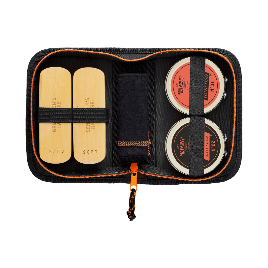 Charcoal Shoe Shine Kit