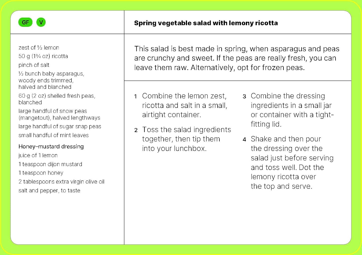 Lunch Box - 100 happy, healthy salads you can make for your lunch in minutes