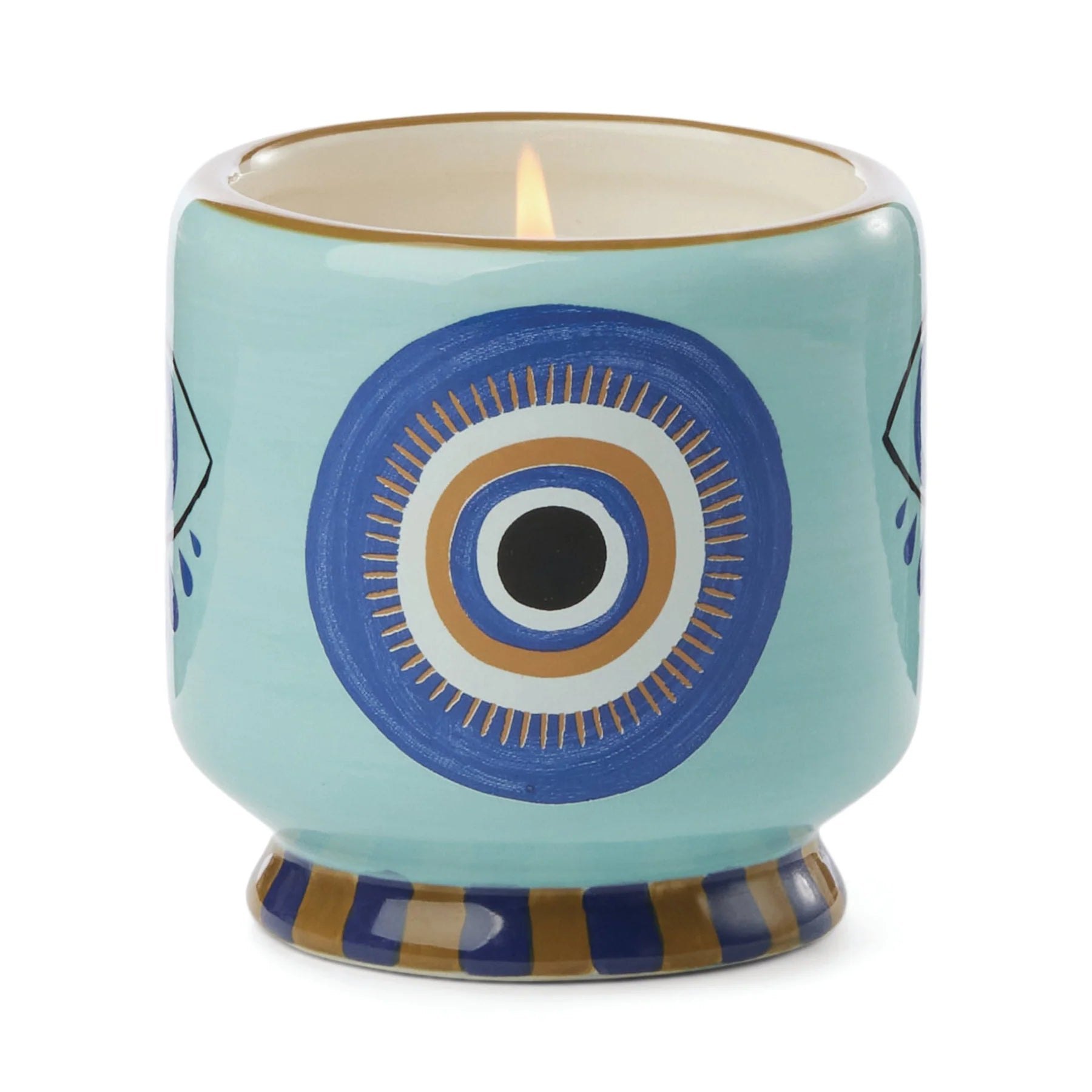 Eye Ceramic Soy Wax Candle - Incense &amp; Smoke