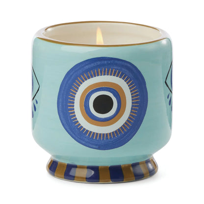 Eye Ceramic Soy Wax Candle - Incense &amp; Smoke