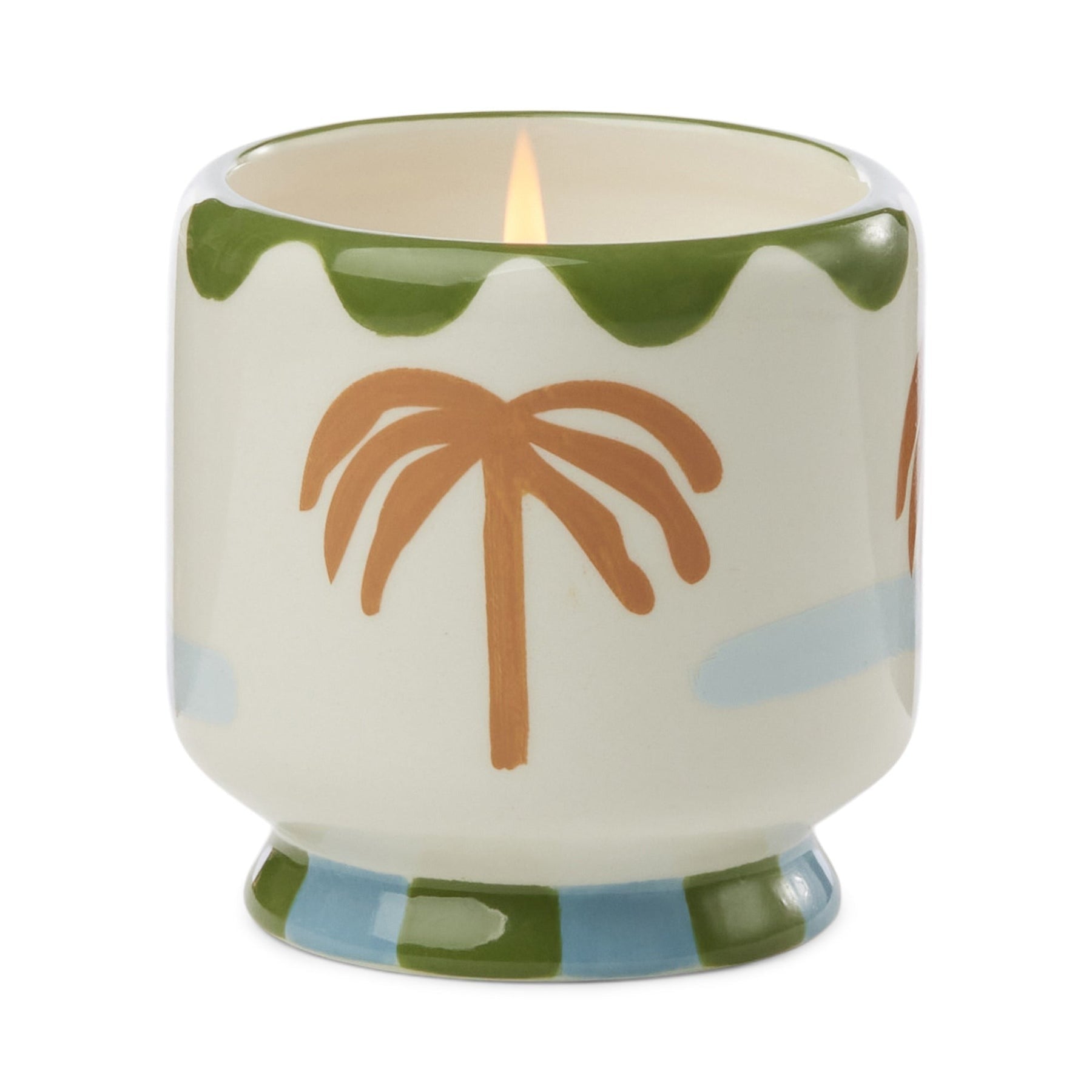Palm Tree Ceramic Soy Wax Candle - Lush Palms