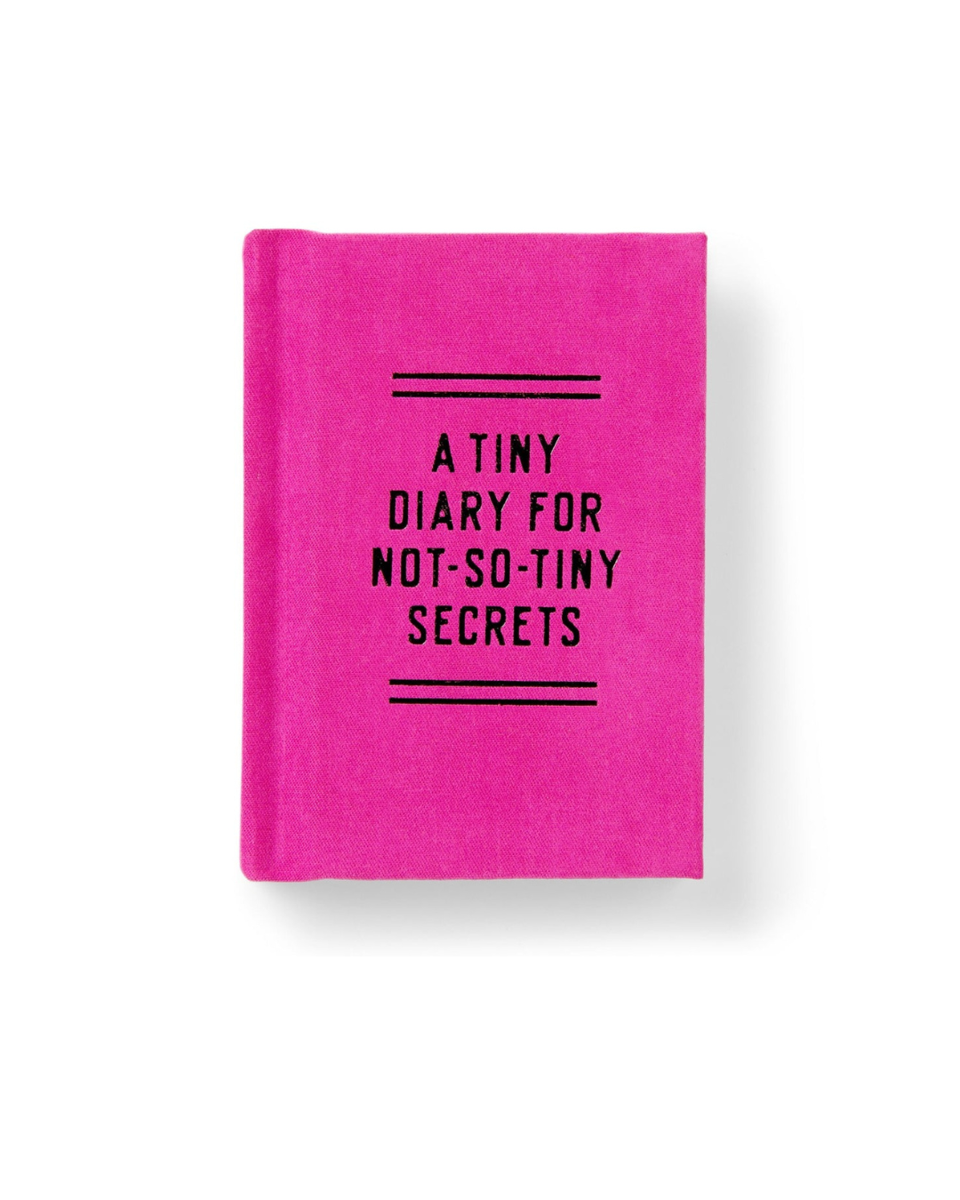 A Tiny Diary for Not-So-Tiny Secrets with gold-edged pages and felt cover