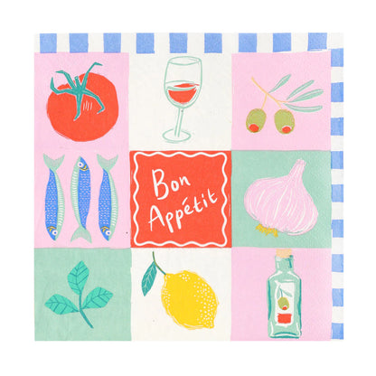 Bon Appetit Napkin 20 Pack