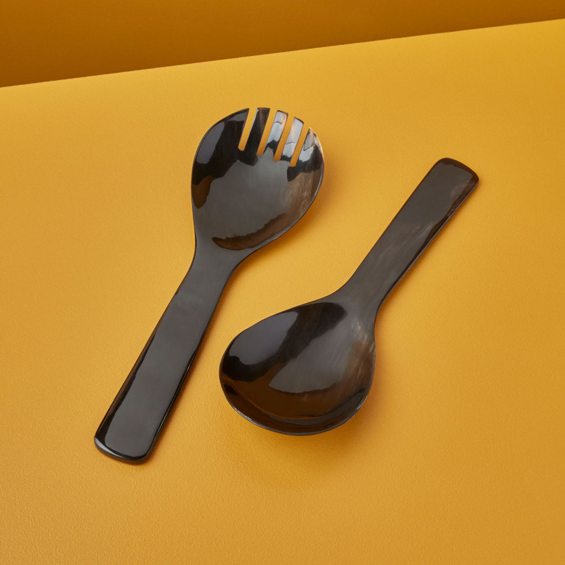 Horn Serving Fork And Serving Spoon 