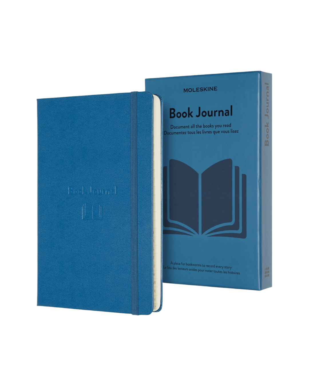Book Journal Moleskine hardcover notebook with 380 pages, elegantly packaged in a protective box for book lovers to record impressions, notes, and favorite quotes.