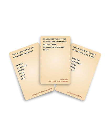 Boost Your Brain card game – 100 puzzle and riddle cards for daily mental workouts and family fun.