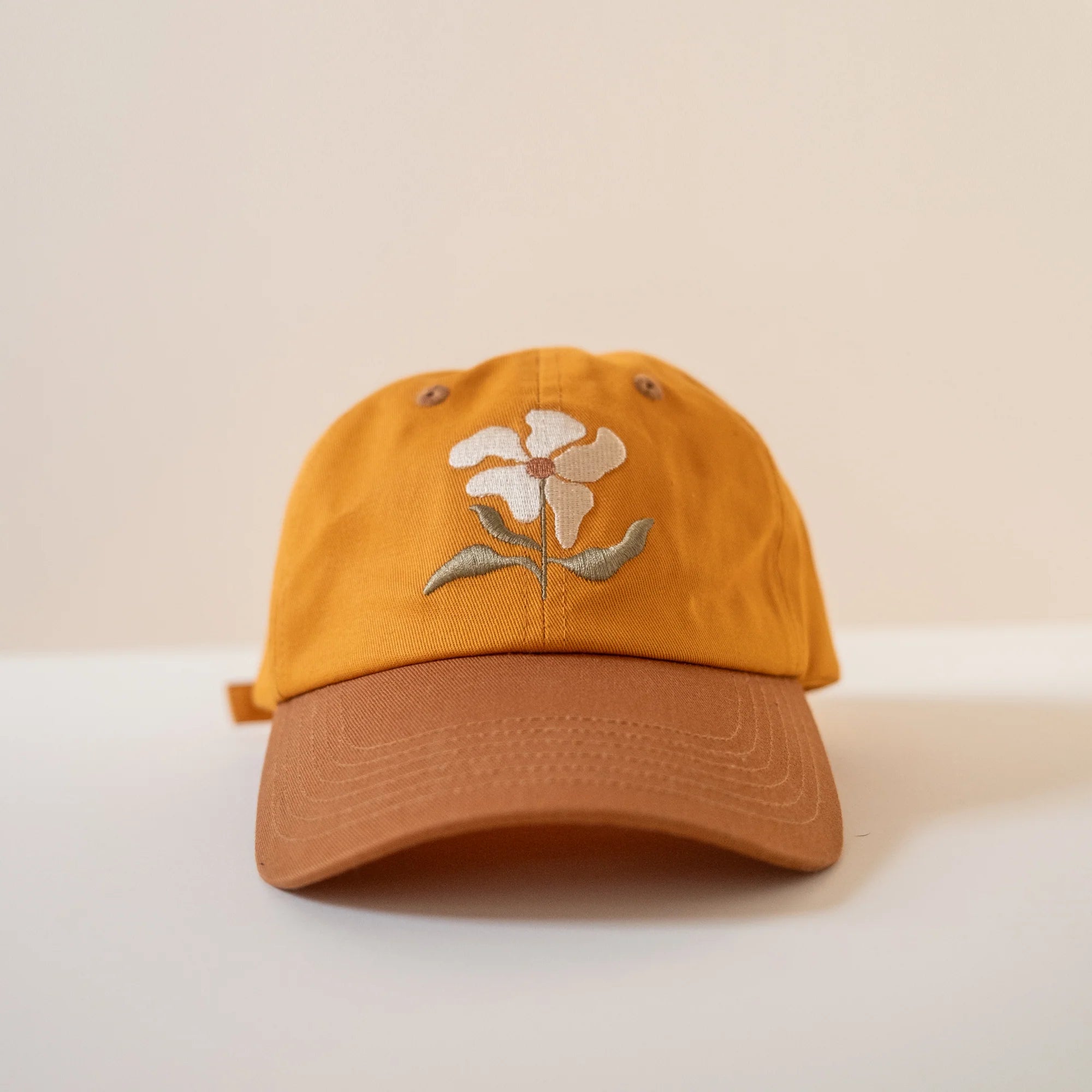 Flower  Embroidered Cap