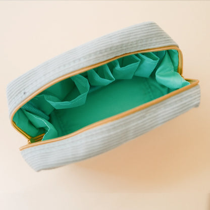 Make UP Bag Corduroy Sky Blue