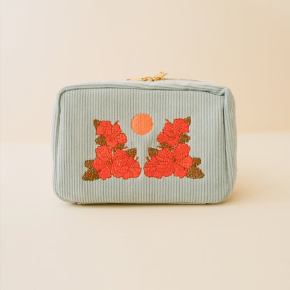 Make UP Bag Corduroy Sky Blue