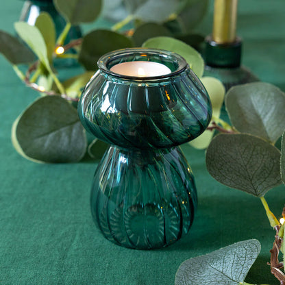 Tree Way Glass Mushroom - Candle Holder, Vase, Tea Light Holder