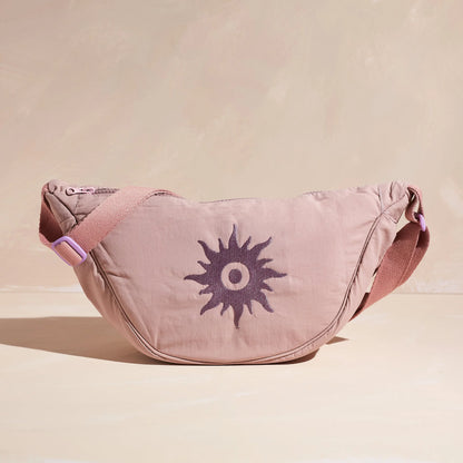 Nylon Sling Bag Lilac 