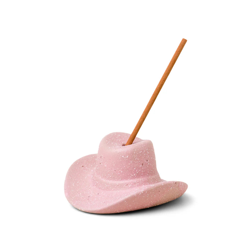 Pink Cowboy Hat Incense Holder 