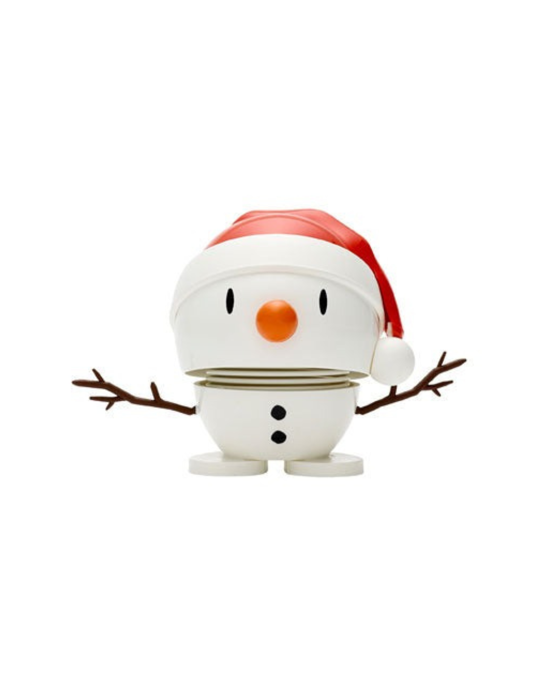 Christmas Hoptimist Bumble Santa design – festive red holiday figurine with cheerful Santa face
