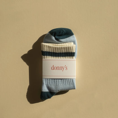 Powder Blue Varsity Socks