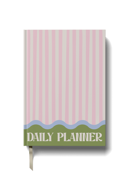 Daily Planner Pink Stripes A5