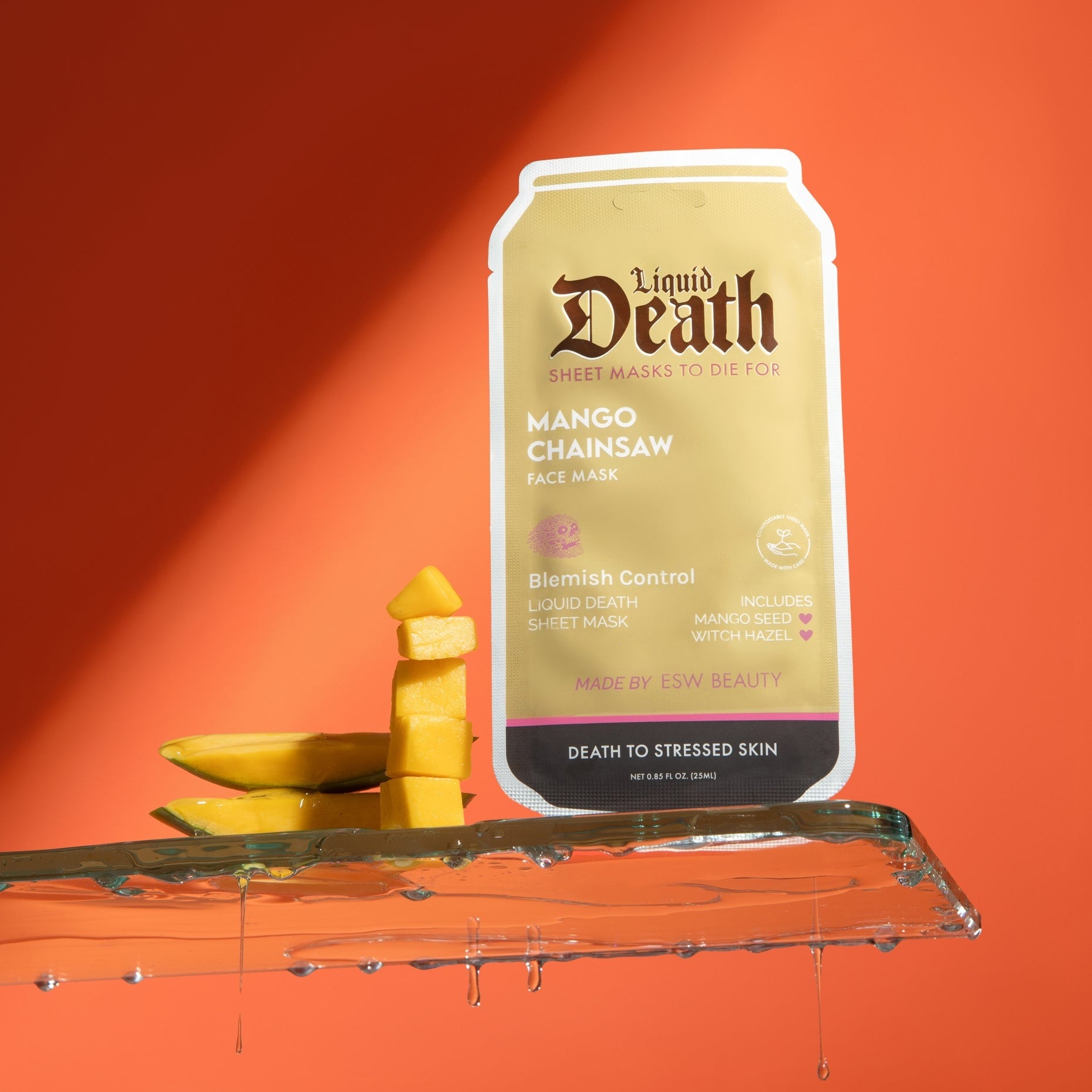 Mango Chainsaw Blemish Control Liquid Death Face Mask