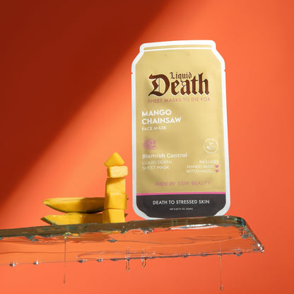 Mango Chainsaw Blemish Control Liquid Death Face Mask