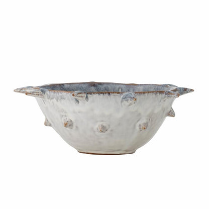 Edie Bowl – sculptural stoneware bowl with organic wavy edge, D22.5 × H8.5 cm