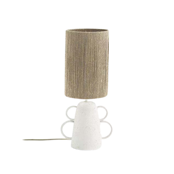 White &amp; Beige Table Lamp