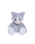 Front view of the Puddy Kitten plush toy in grey – soft cuddly stuffed cat for kids, comfort toy and nursery companion