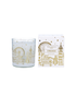 Gold London Scene scented candle featuring London skyline design, cinnamon fragrance, boxed, ideal gift for London lovers and home decor.