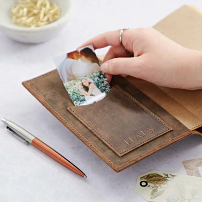 Compass Buffalo Leather Journal