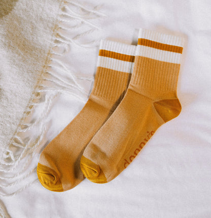 Almond Varsity Socks