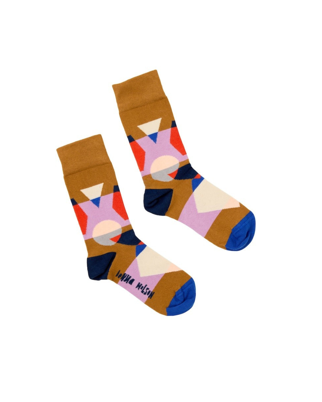 Kaleidoscope Socks made from organic combed cotton, colorful and vibrant pattern, women’s sizes 4-7 UK / 6-9 US, soft, durable, and stylish