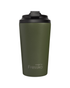 Khaki Grande 475ml reusable coffee mug with screw-on lid, insulated stainless steel, eco-friendly, BPA-free travel mug for coffee or tea